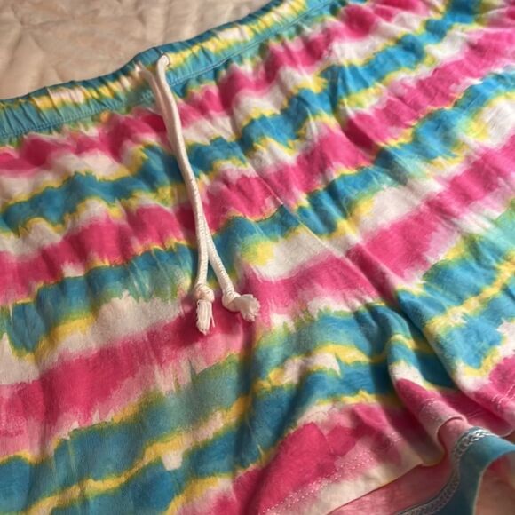 Tie Dye Soft Cotton Blend Sleep Shorts - Picture 4 of 5